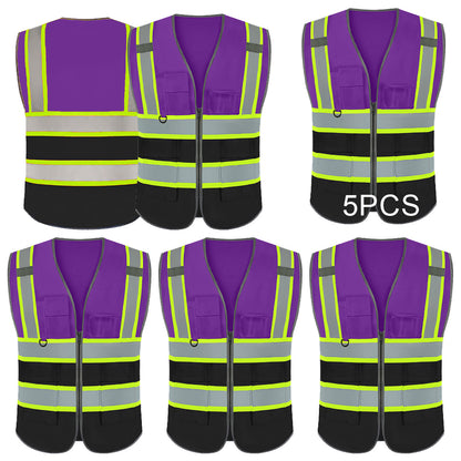Custom LOGO Safety Vest Personalized Class 2 ANSI High Visibility Reflective Strip Adult Unisex Security Apparel