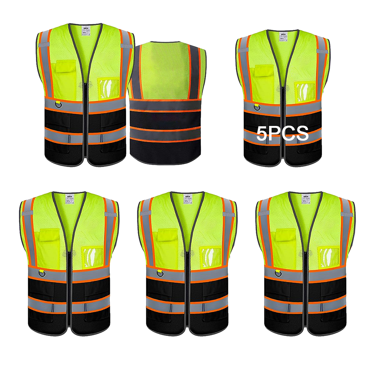 5PCS CUSTOM SAFETY VEST