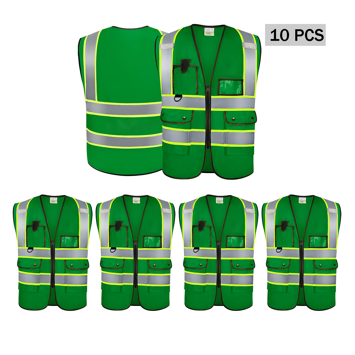 green safety vest custom