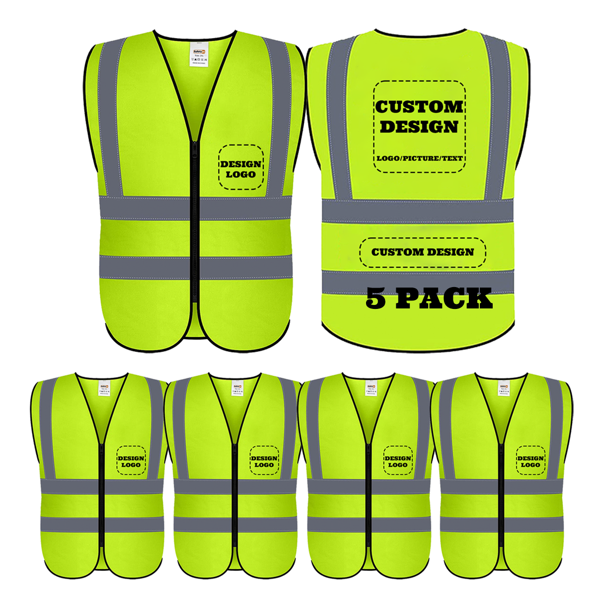 5pack safety vest custom
