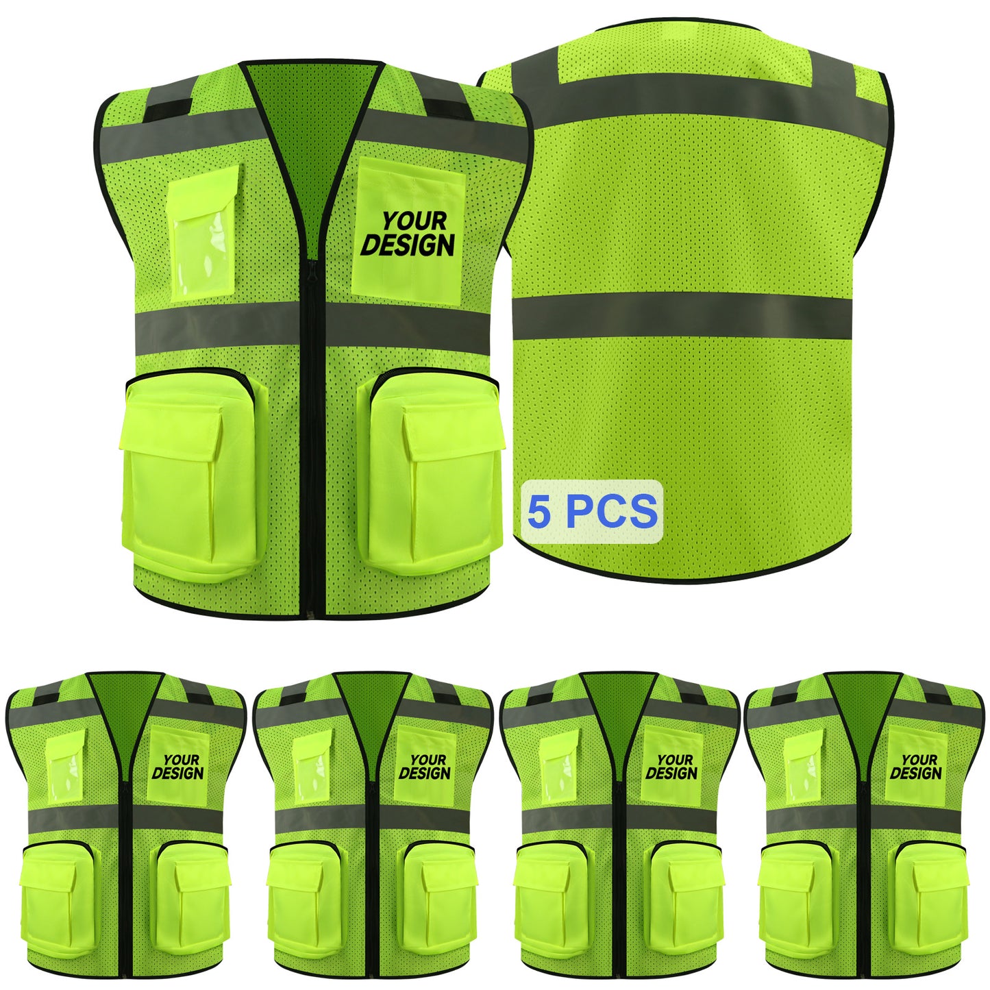 reflective vest with pockets