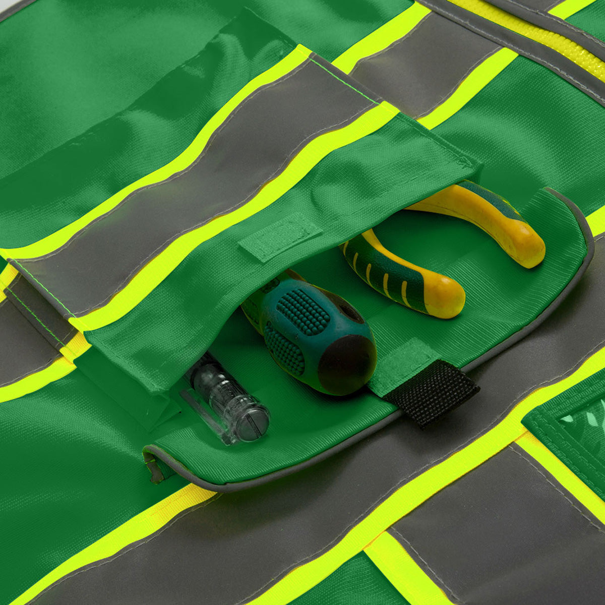 9 Pockets Custom Safety Vest Logo Hi Vis Reflective High Visibility Work Vest Class 2 Type R