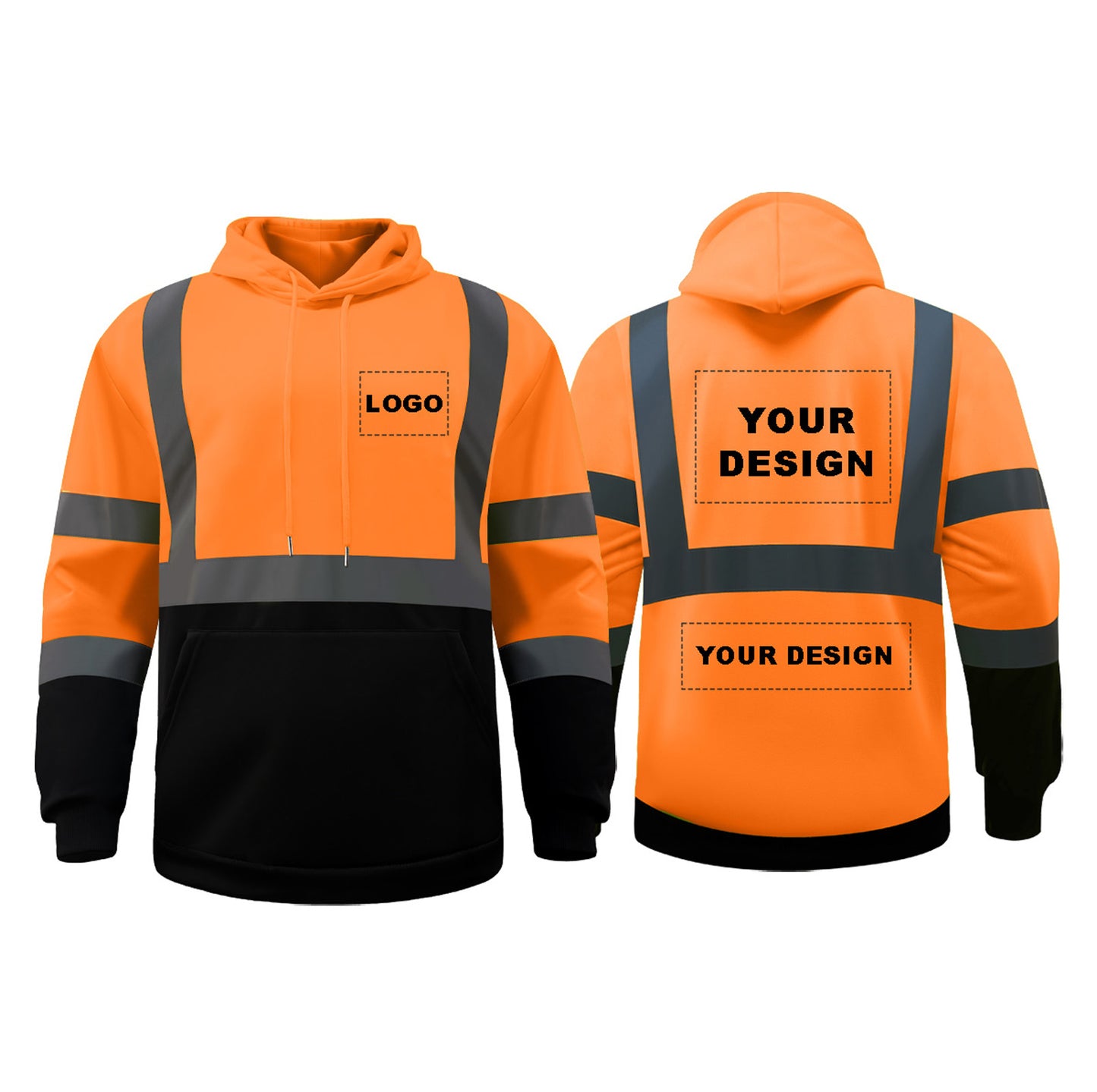 orange safety shirt with logo hi vis jacket reflective shirt